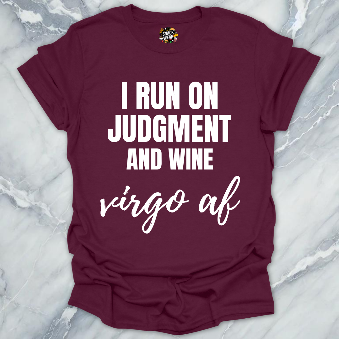 Virgo Wine And Judgment T-Shirt