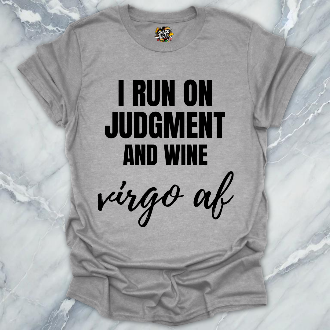 Virgo Wine And Judgment T-Shirt