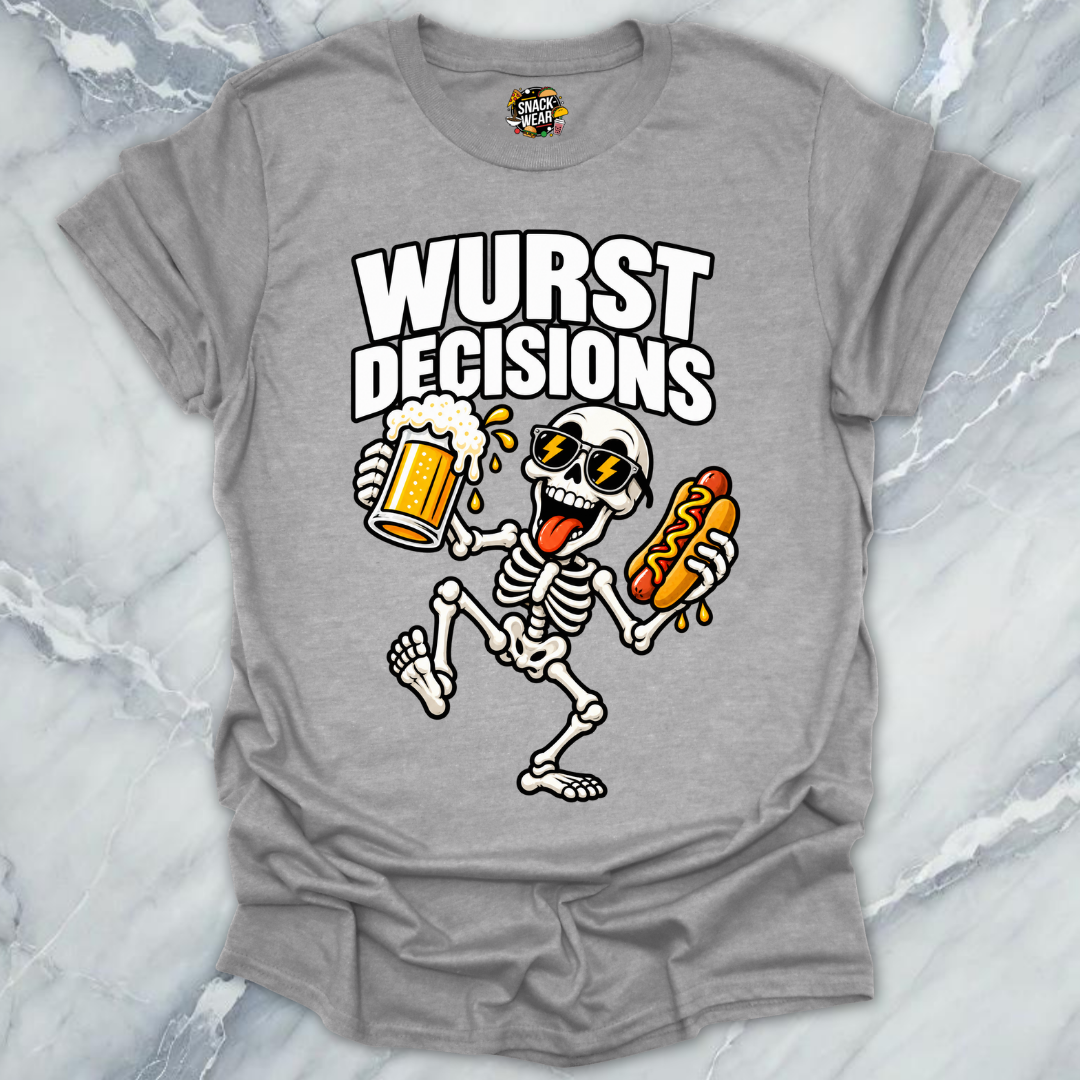 Wurst Decisions Skeleton Shirt