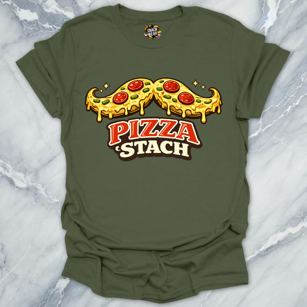 Pizza 'Stach Mustache T-Shirt