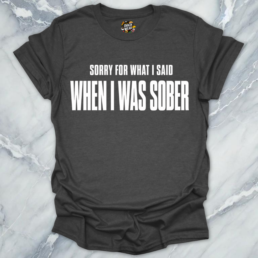 Said When Sober T-Shirt