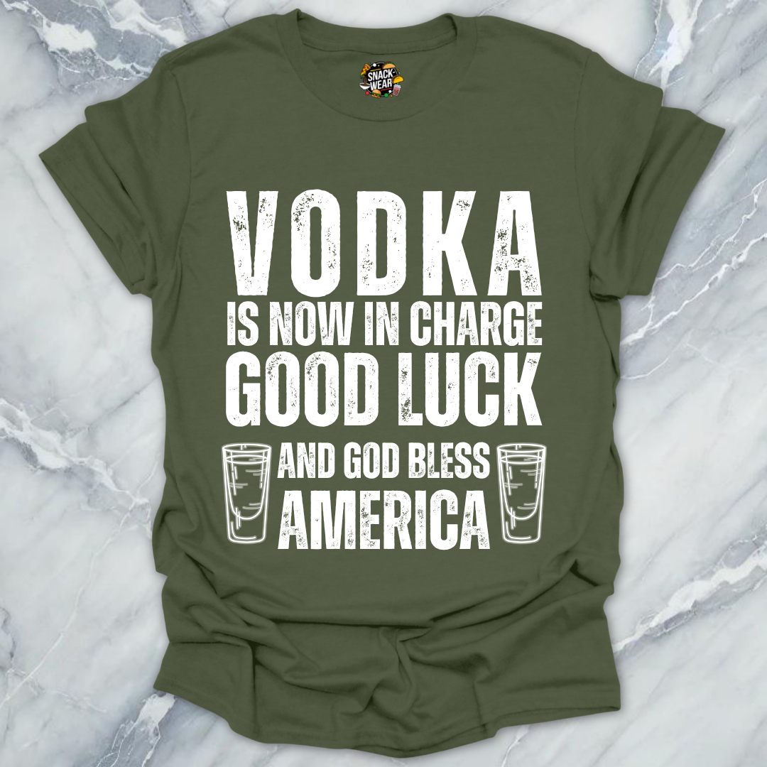 Vodka In Charge And USA T-Shirt