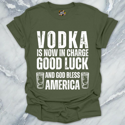 Vodka In Charge And USA T-Shirt