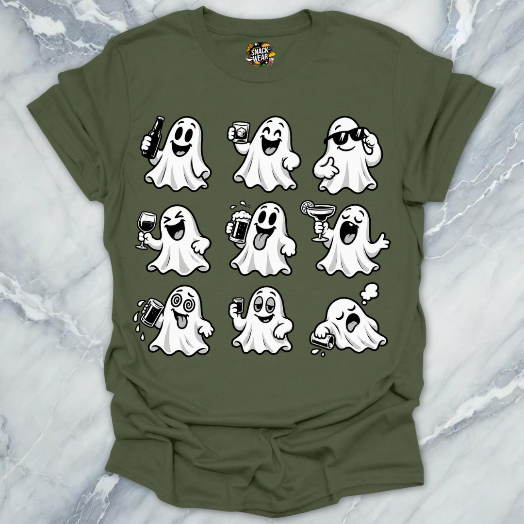 Party Ghosts Grid T-Shirt