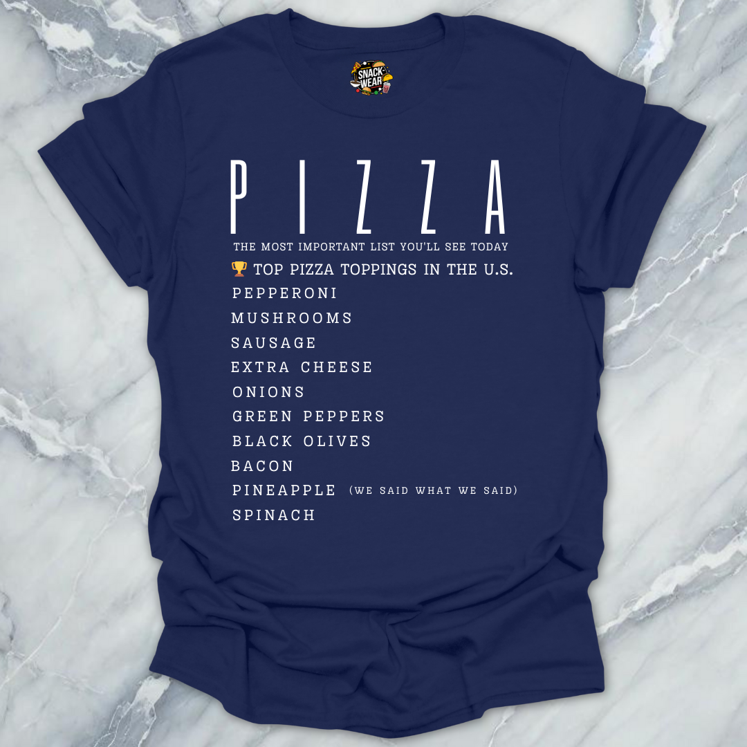 Top Pizza Toppings T-Shirt