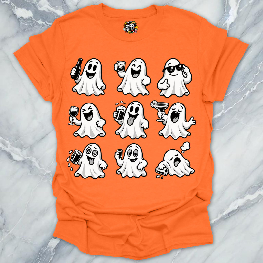 Party Ghosts Grid T-Shirt