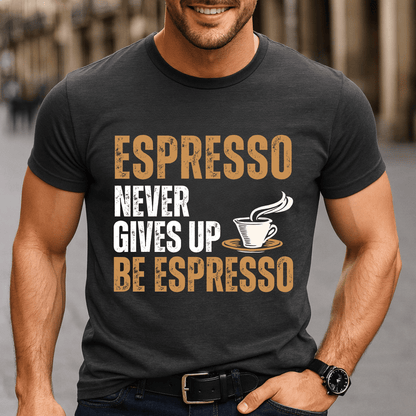 Espresso Never Gives Up T-Shirt