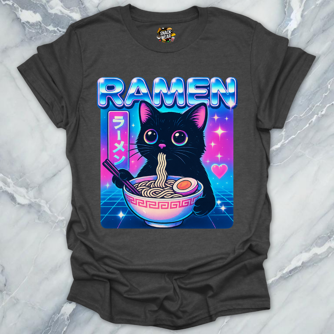 Neon Ramen Cat T-Shirt