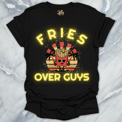 Fries Over Guys Retro Girl Power T-Shirt