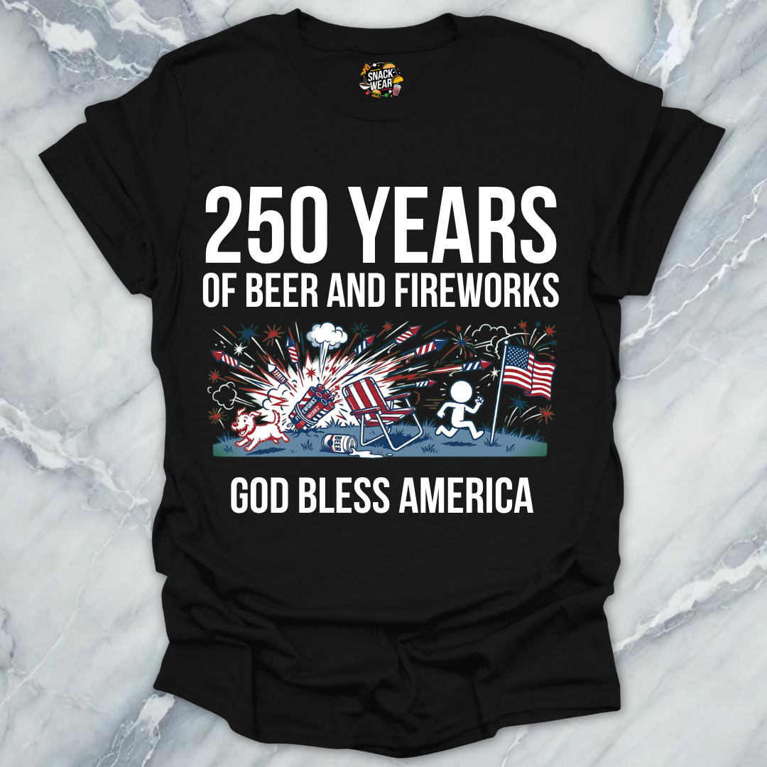 Beer And Fireworks 250 T-Shirt