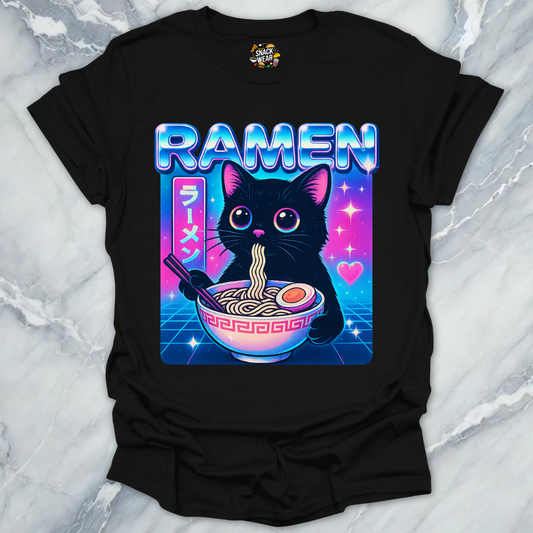 Neon Ramen Cat T-Shirt