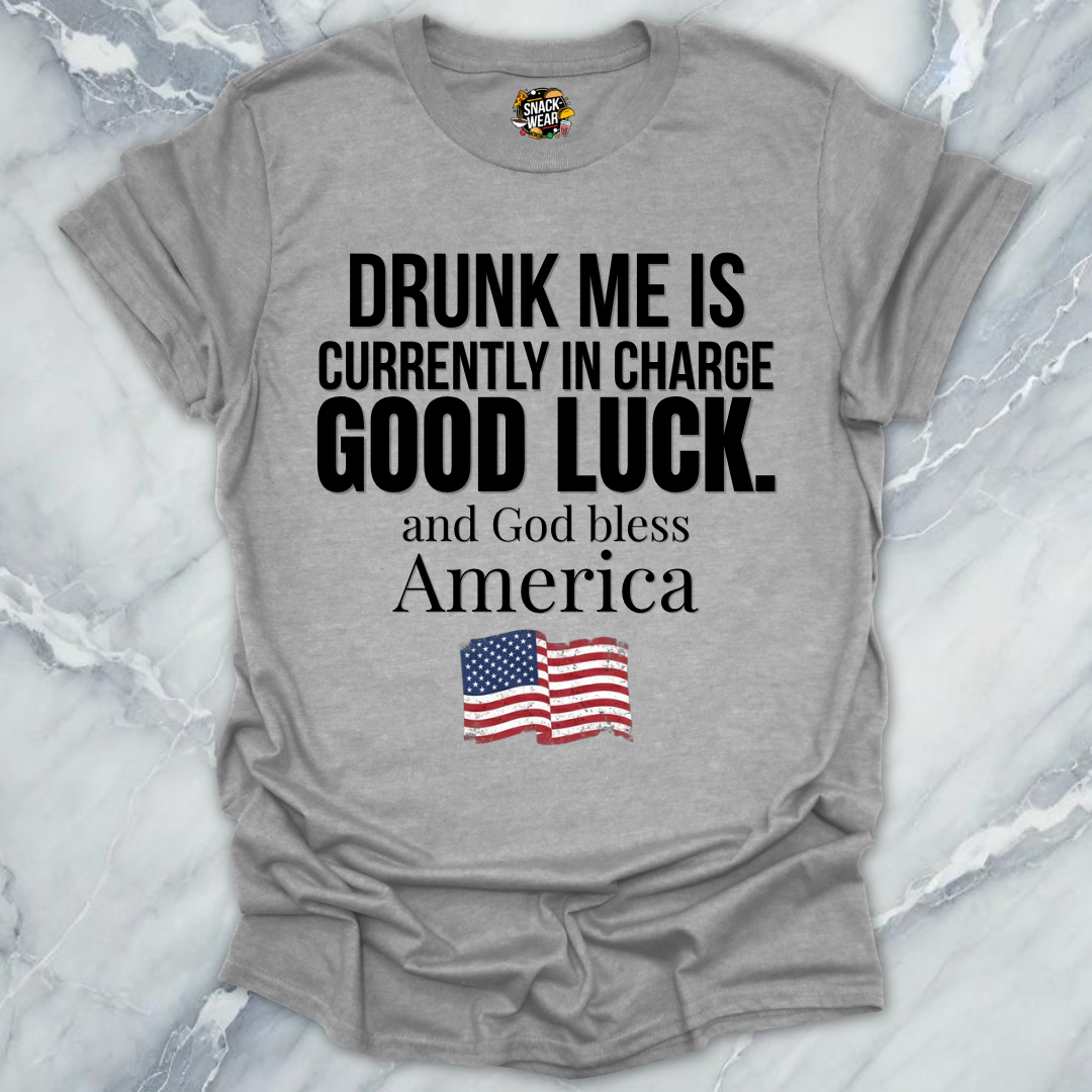 Drunk Me In Charge USA T-Shirt