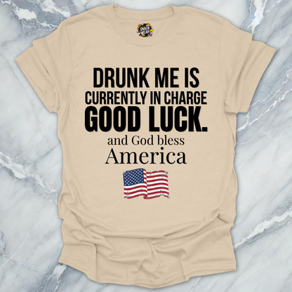 Drunk Me In Charge USA T-Shirt