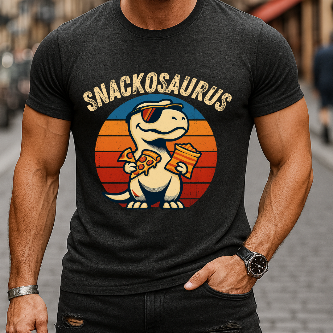 Snackosaurus Dinosaur T-Shirt