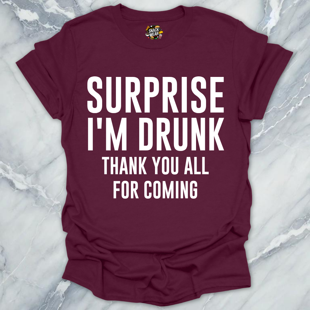 Surprise I'm Drunk Announcement T-Shirt