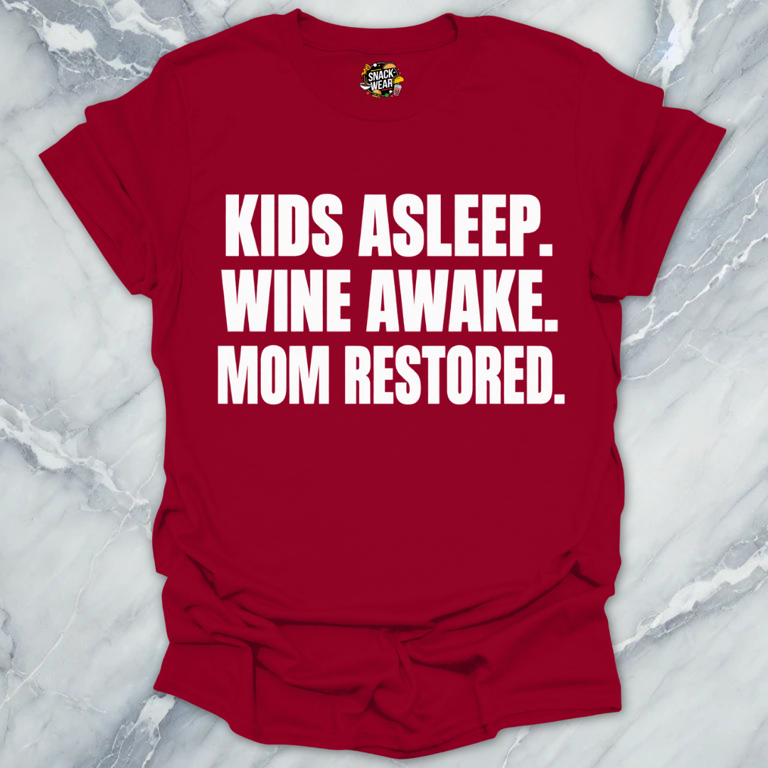 Kids Asleep Wine Awake T-Shirt
