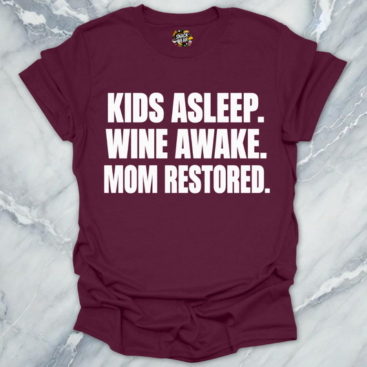Kids Asleep Wine Awake T-Shirt