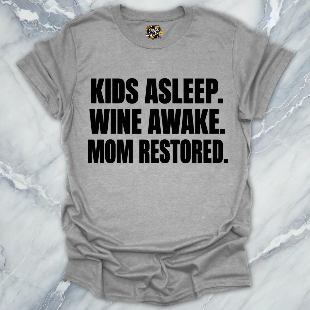 Kids Asleep Wine Awake T-Shirt