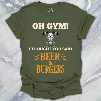 Gym Beer & Burgers T-Shirt