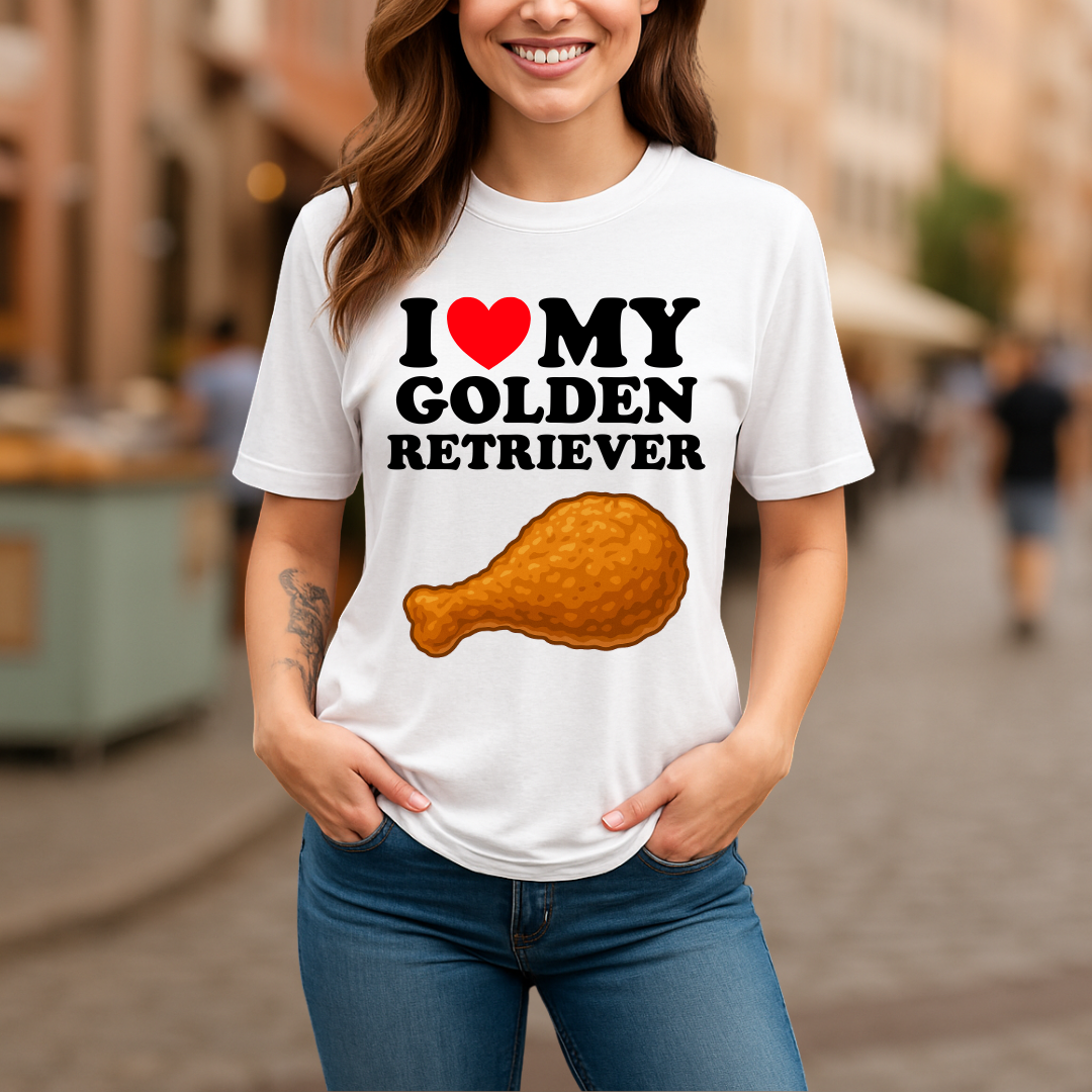 I Love My Golden Retriever T-Shirt