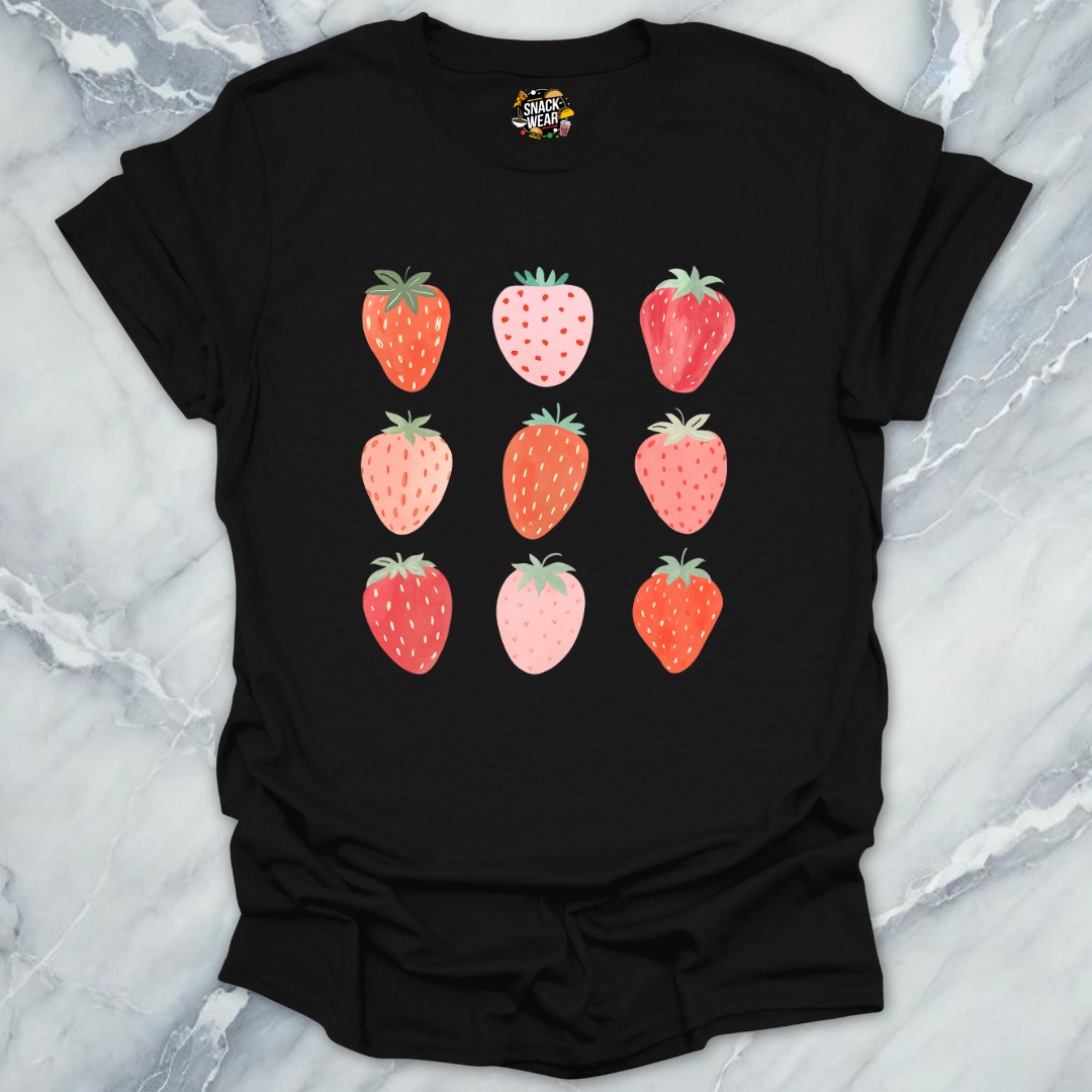 Berry Grid – Cute Summer Strawberry T-Shirt