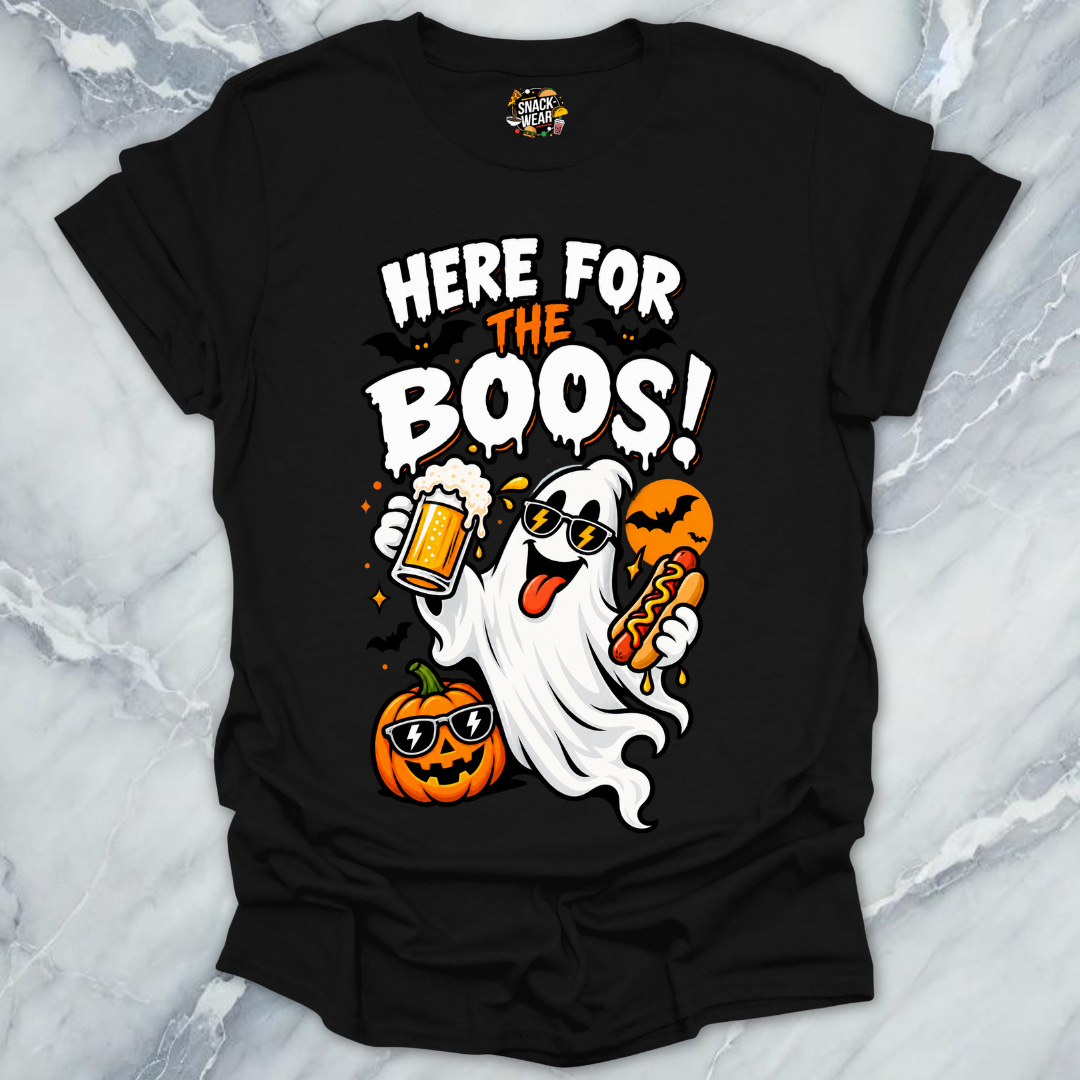 Here For The Boos Hotdog T-Shirt