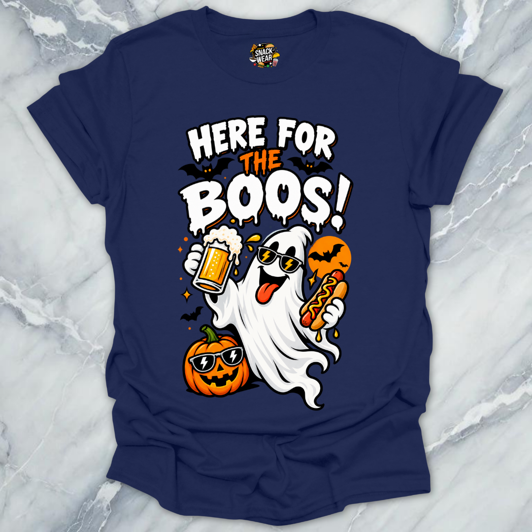 Here For The Boos Hotdog T-Shirt