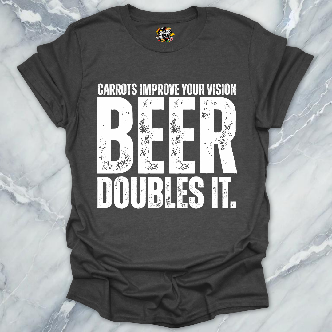 Carrots Improve Vision Beer T-Shirt