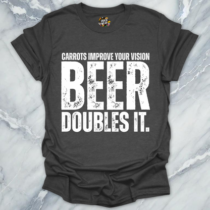 Carrots Improve Vision Beer T-Shirt