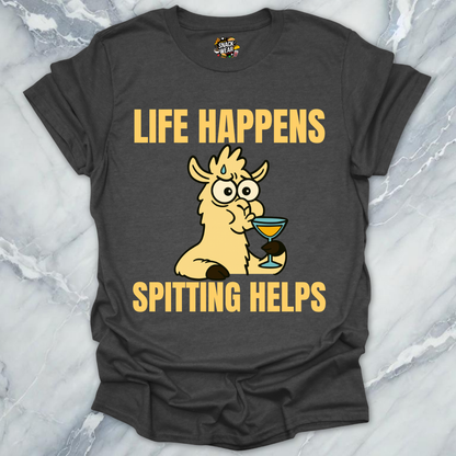 Life Happens Lllama T-Shirt
