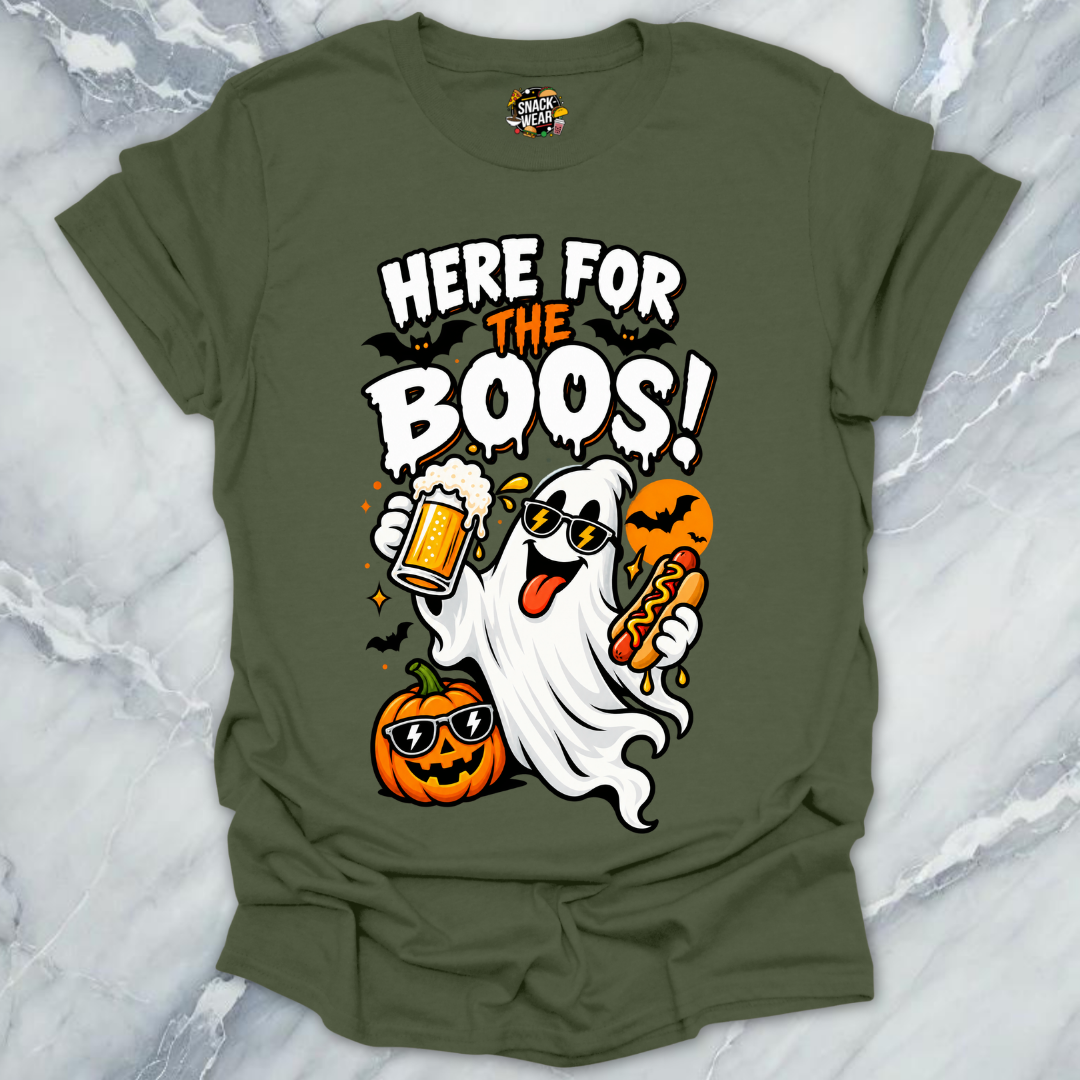 Here For The Boos Hotdog T-Shirt