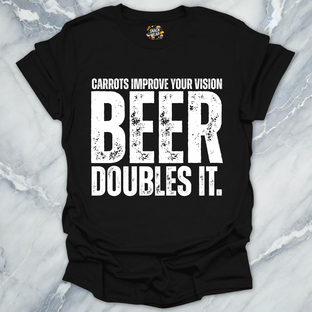 Carrots Improve Vision Beer T-Shirt