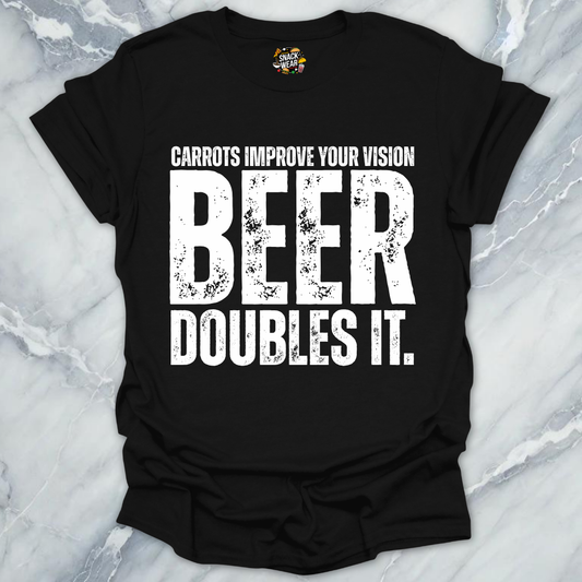 Carrots Improve Vision Beer T-Shirt