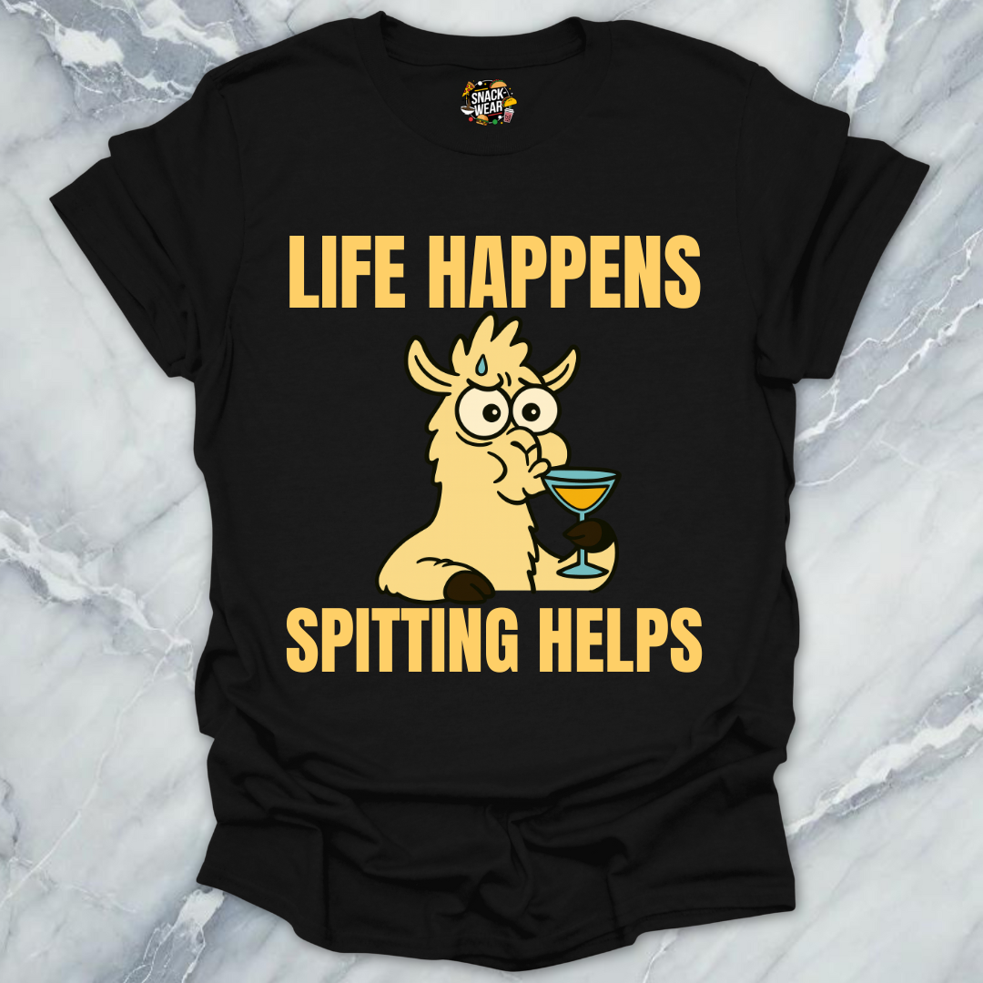 Life Happens Lllama T-Shirt