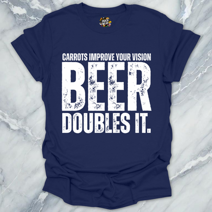 Carrots Improve Vision Beer T-Shirt