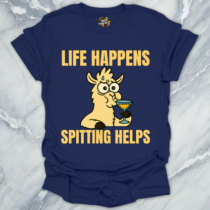 Life Happens Lllama T-Shirt