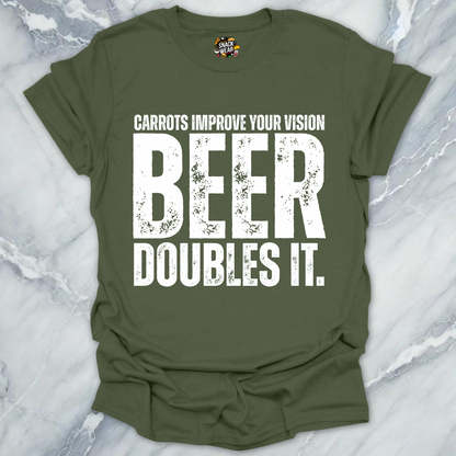 Carrots Improve Vision Beer T-Shirt