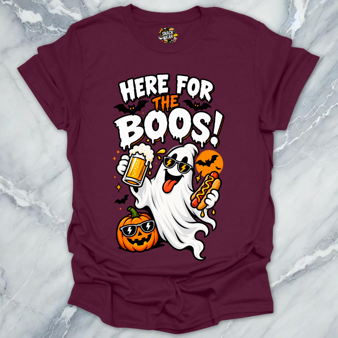 Here For The Boos Hotdog T-Shirt