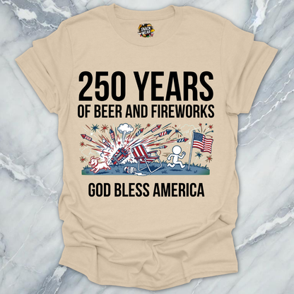 Beer And Fireworks 250 T-Shirt