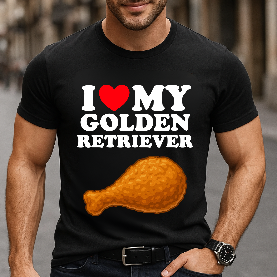I Love My Golden Retriever T-Shirt