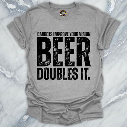 Carrots Improve Vision Beer T-Shirt