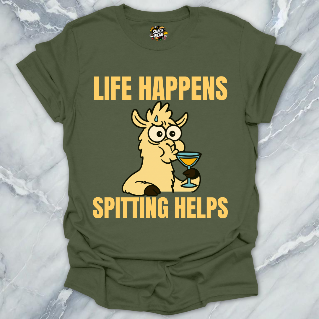 Life Happens Lllama T-Shirt