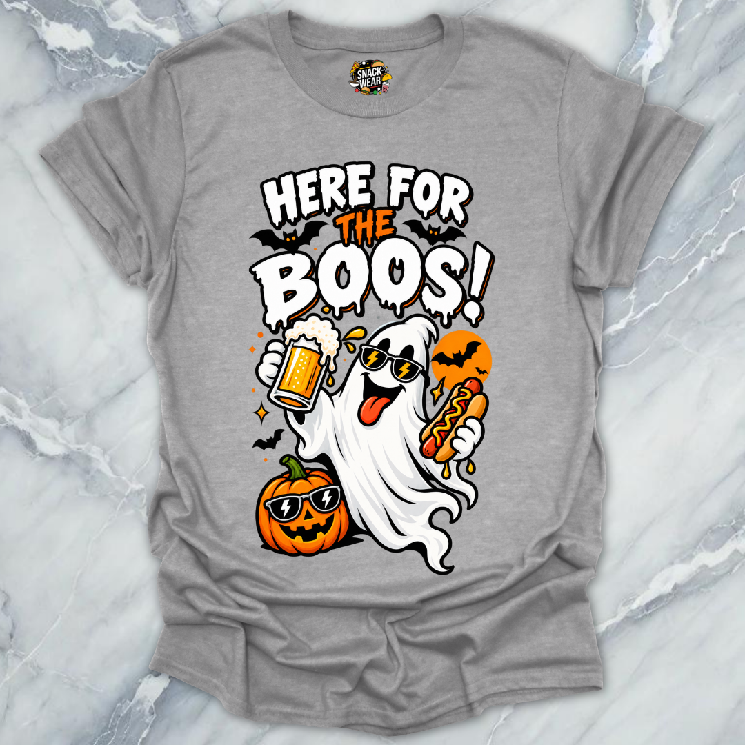 Here For The Boos Hotdog T-Shirt