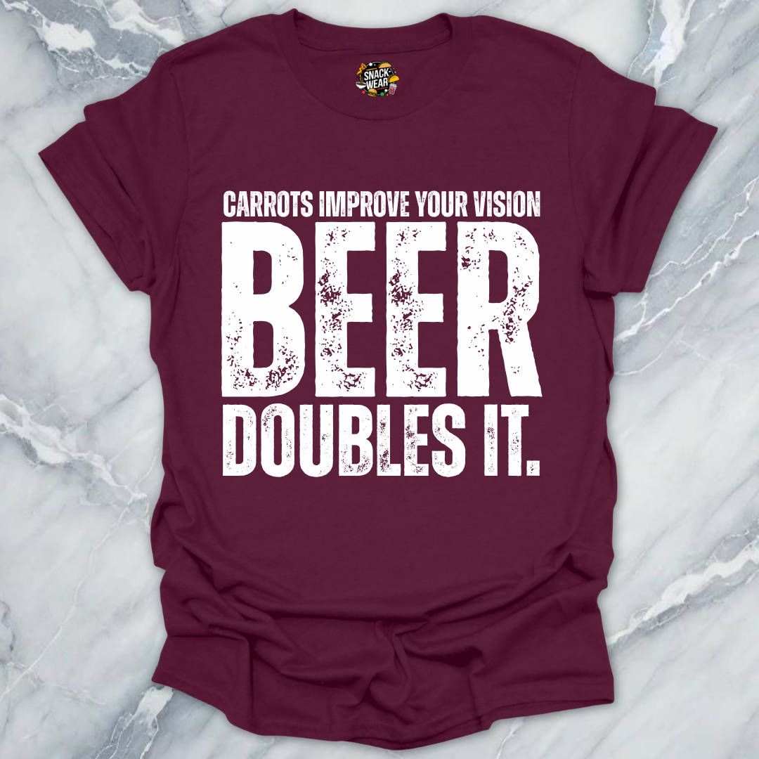 Carrots Improve Vision Beer T-Shirt