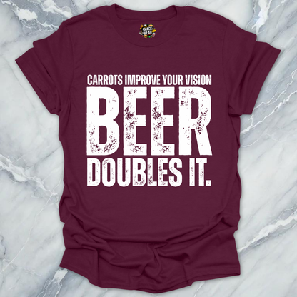 Carrots Improve Vision Beer T-Shirt