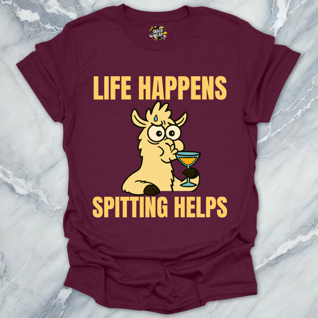 Life Happens Lllama T-Shirt