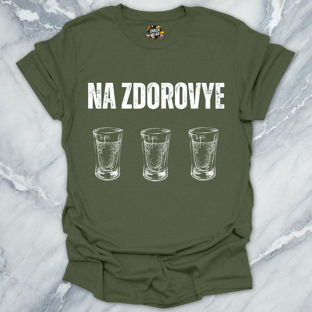 Na Zdorovye Vodka Shots T-Shirt