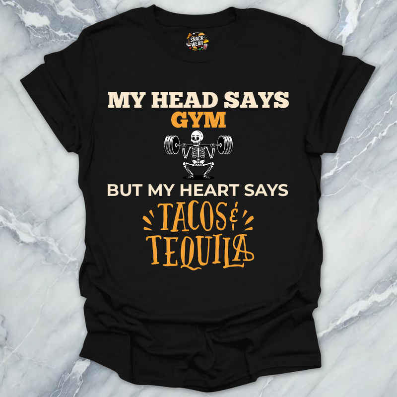 Gym Heart Tacos & Tequila T-Shirt