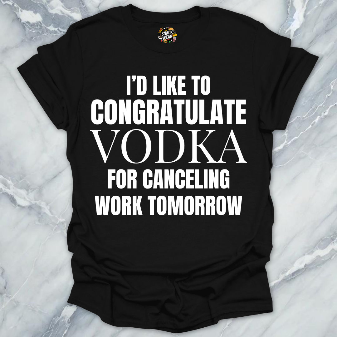 Congratulate Vodka T-Shirt