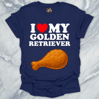 I Love My Golden Retriever T-Shirt